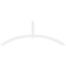 Ekena Millwork Archdale Architectural Grade PVC Gable Bracket, 108"W x 40 1/2"H x 2"D x 4"F, 9/12 Pitch GBP108X41X0204ARC00 - alternate 5